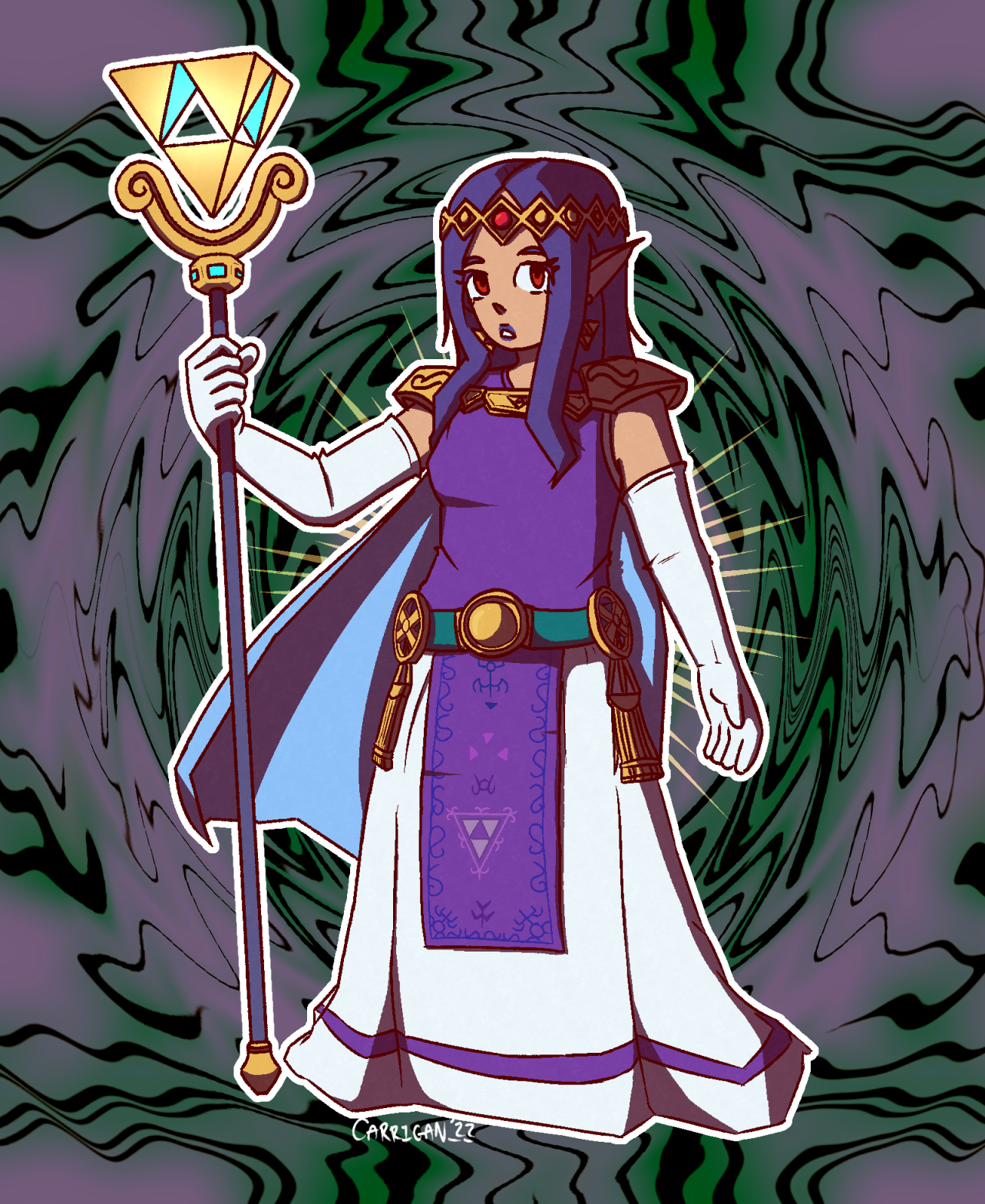 Hilda, Princess of Lorule - The Legend of Zelda Fanart - July 14, 2022